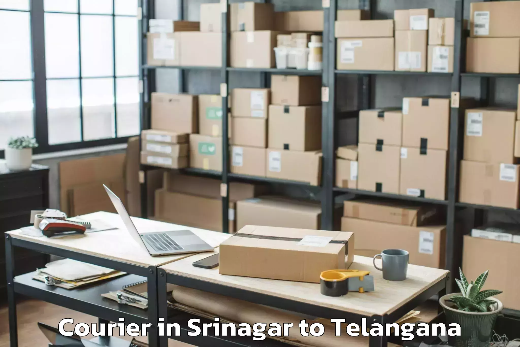 Reliable Srinagar to Achampet Courier